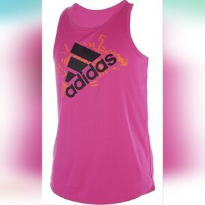 Adidas girls Sleeveless Aeroready® Lapped Poly Tank Top Size 3T New with Tags